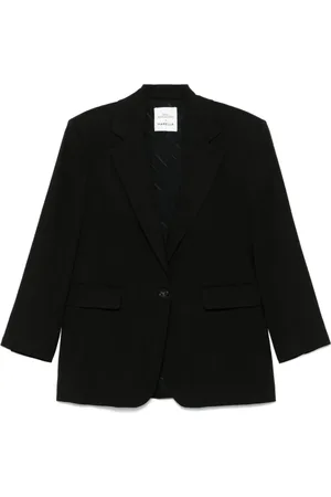 MARELLA Kurtki, Kobieta, Czarny, XS, Czarna Kurtka Z Guzikami Emily R. Styl