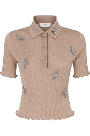 Fendi Swetry, Kobieta, brązowy, M, Sweter w Paski