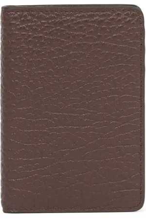 Maison Margiela Akcesoria, Mężczyzna, brązowy, ONE SIZE, Brązowy Podpis Portfel na Karty Bi-Fold
