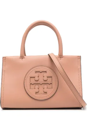 Tory Burch Torebki, Kobieta, Beżowy, ONE SIZE, Skóra, Beżowa skórzana torba typu tote, model Evolution