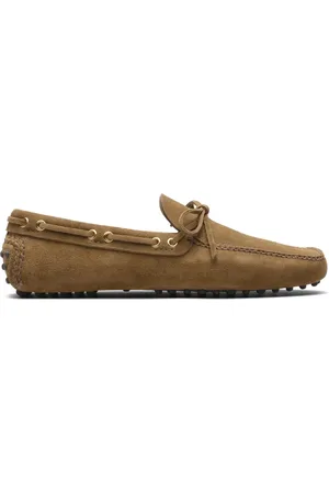 CAR SHOE Buty, Mężczyzna, brązowy, 45 EU, Zamsz, Brązowe Zamszowe Buty wsuwane na Sznurówki