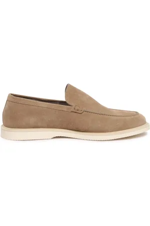 Hogan Buty, Mężczyzna, Beżowy, 43 1/2 EU, Zamsz, Loafer zamszowy z technologią Memory Foam