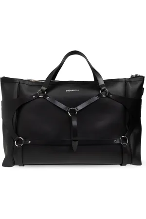 Dsquared2 Torebki, Mężczyzna, Czarny, ONE SIZE, Skóra, Torebka z logo