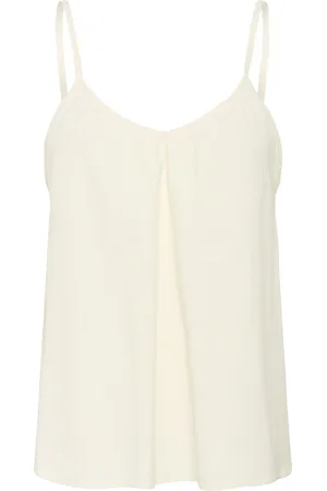 Saint Tropez Koszulki, Kobieta, Beżowy, S, Regulowany Top Blouse Ice