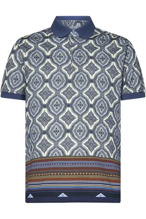Etro Koszulki, Mężczyzna, Wielobarwność, L, Bawełna, Niebieski T-shirt dla mężczyzn Ss 25