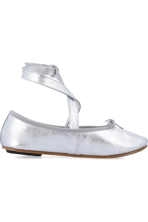 Repetto Buty, Kobieta, Szary, 39 EU, Srebrne Zamknięte Baletki