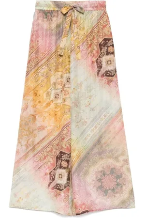 ZIMMERMANN Spodnie, Kobieta, Wielobarwność, S, Tallow Relaxed Pant