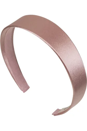 Jennifer Behr Akcesoria, Kobieta, Różowy, ONE SIZE, Jedwabne Satynowe Akcesorium do Włosów z Wstążką Grosgrain
