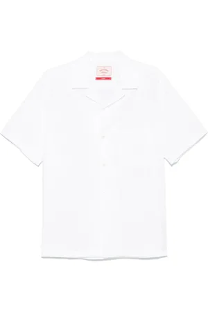 Portuguese Flannel Koszule, Mężczyzna, Biały, XL, Biała Flanelowa Koszula Z Krótkimi Rękawami