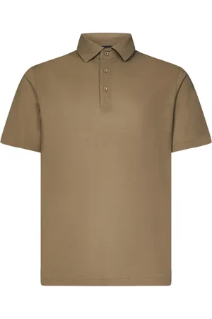 HERNO Koszulki, Mężczyzna, Beżowy, S, Beżowy Polo Shirt Lekki Oddychający Ss 25