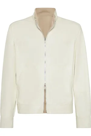 Brunello Cucinelli Bluzy, Mężczyzna, Beżowy, L, Elegancka Kolekcja Płaszczy