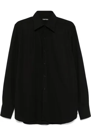 Tom Ford Koszule, Mężczyzna, Czarny, L, Klasyczna koszula zapinana na guziki