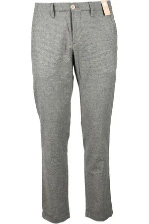 At.p.Co Spodnie, Mężczyzna, Szary, L, Spodnie Slim Fit z wełny