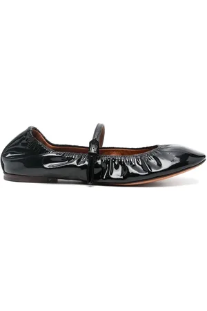 Lanvin Buty, Kobieta, Czarny, 36 EU, Skóra, Czarne baleriny ze sprzączką