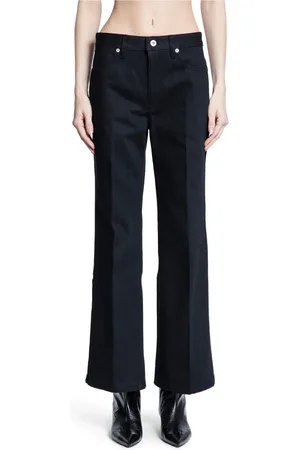 Jil Sander Spodnie, Kobieta, Czarny, W25, Denim, Czarne Jeansyy Flared Cropped