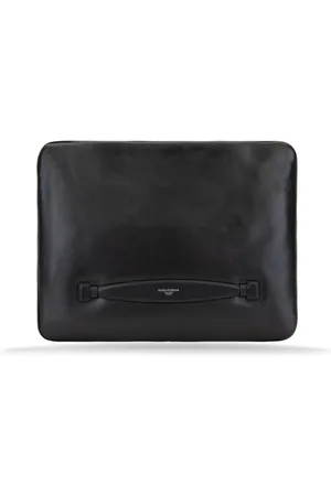 Dolce & Gabbana Torebki, Mężczyzna, Czarny, ONE SIZE, Skórzana torba męska z markowym hardwarem