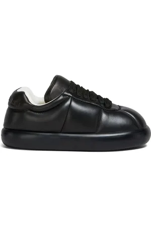 Marni Buty, Mężczyzna, Czarny, 40 EU, Skóra, Skórzane płaskie buty sznurowane