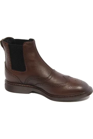 Hogan Buty, Mężczyzna, brązowy, 44 EU, Beatles Skórzane Buty Chelsea z Pianką Pamięci