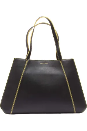 Trussardi Torebki, Kobieta, Czarny, ONE SIZE, Sagaria Torba na zakupy Czarno-Żółta