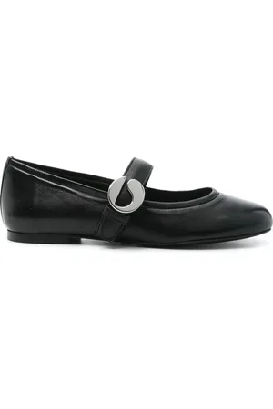 COPERNI Buty, Kobieta, Czarny, 40 EU, Czarne Buty z Logo-Buckle z Płaską Podeszwą