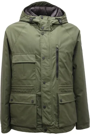 Woolrich Kurtki, Mężczyzna, Zielony, L, Lekka Kurtka Puchowa Zielona Mountain Cotton