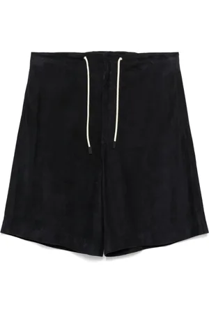 Emporio Armani Szorty, Mężczyzna, Niebieski, S, Granatowe Szorty z Wiązaniem w Talii