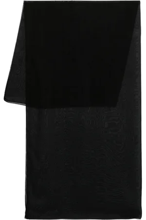 Lady Anne Akcesoria, Kobieta, Czarny, ONE SIZE, Elegancki Czarny Dywan w Stylu Wrap