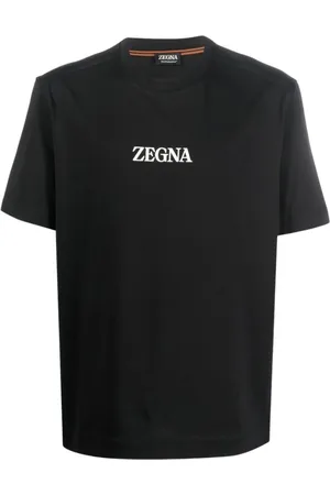 Ermenegildo Zegna Koszulki, Mężczyzna, Czarny, S, Czarne koszulki i pola dla mężczyzn Aw 23