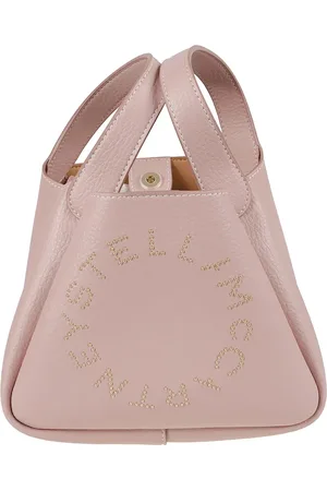 Stella McCartney Torebki, Kobieta, Różowy, ONE SIZE, Torebka na Ramię z Wytłoczonym Wzorem w Kolorze Bladego Malwy
