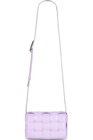 Bottega Veneta Torebki, Kobieta, Fioletowy, ONE SIZE, Wyściełana torba na kasety