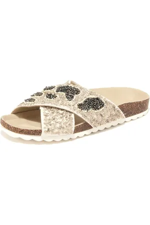 Twin-Set Buty, Kobieta, Beżowy, 36 EU, Włoskie sandały w stylu Ciabatta