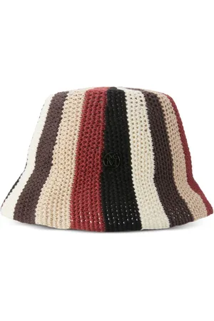 Le Mont St Michel Akcesoria, Kobieta, Wielobarwność, ONE SIZE, Kolorowy Pleciony Design Logotypu Czapka
