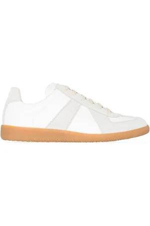Maison Margiela Buty, Kobieta, Biały, 36 EU, Skóra, Brudne Białe Sneakersy Replica