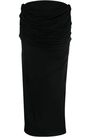Paris Georgia Spódnice, Kobieta, Czarny, S, Midi Skirts