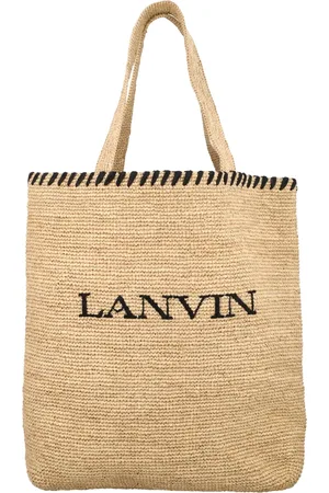 Lanvin Torebki, Kobieta, Beżowy, ONE SIZE, Torba typu tote z rafii