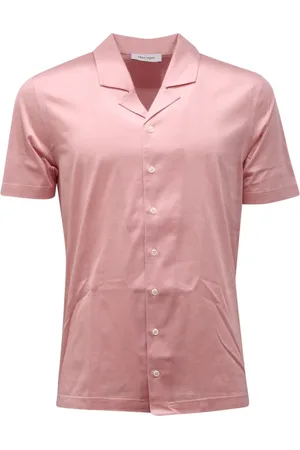 Gran Sasso Koszule, Mężczyzna, Różowy, L, Włoski Polo Shirt 60153/96813