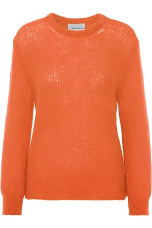 American Dreams Swetry, Kobieta, Pomarańczowy, ONE SIZE, Oversize Sweter w Kolorze Spalonej Pomarańczy