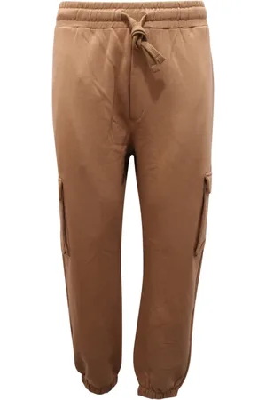 hinnominate Spodnie, Mężczyzna, brązowy, M, Cargo sweatpants z brązowym nadrukiem kawy