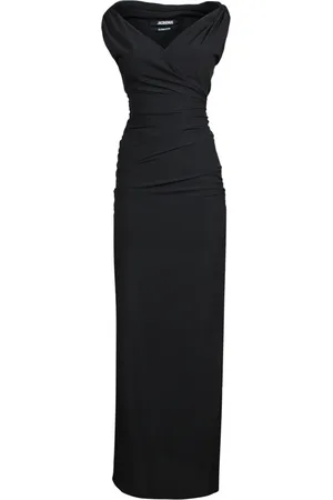 Jacquemus Sukienki, Kobieta, Czarny, XS, Elegancka Czarna Sukienka dla Kobiet