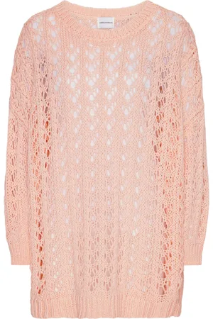 American Dreams Swetry, Kobieta, Pomarańczowy, ONE SIZE, Dzianinowy Sweter Luna