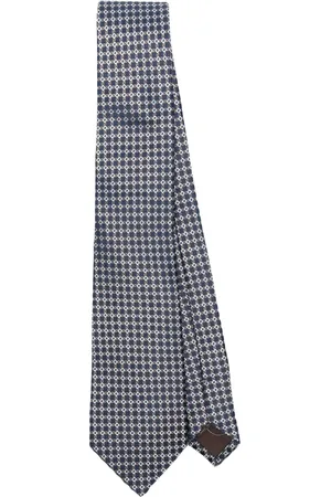 CANALI Akcesoria, Mężczyzna, Niebieski, ONE SIZE, Granatowy Spiczasty Koniec Pętla Tag