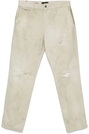 7 for all Mankind Jeansy, Mężczyzna, Zielony, W34, Jasne Beżowe Jeansyy z Kieszeniami