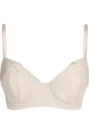 Elisabetta Franchi Koszulki, Kobieta, Beżowy, L, Regulowane Ramiączka Kokardka Gorset Top