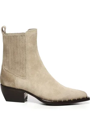 Golden Goose Buty, Kobieta, Beżowy, 40 EU, Zamsz, Studded Sand Chelsea Zamszowe Buty