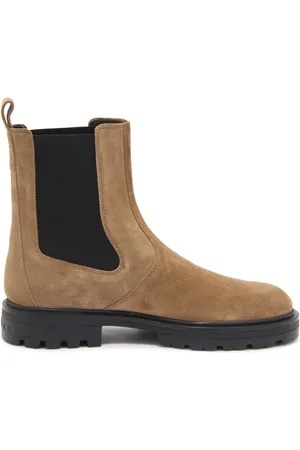 Hogan Buty, Mężczyzna, brązowy, 43 EU, Beatles Chelsea Botki, szeroki krój, wykonane we Włoszech
