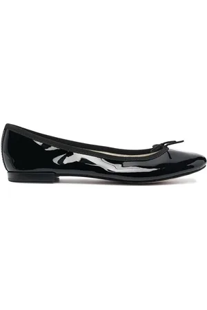 Repetto Buty, Kobieta, Czarny, 36 EU, Czarne skórzane buty wsuwane z kokardką
