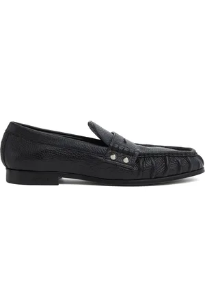 Dsquared2 Buty, Mężczyzna, Czarny, 40 EU, Czarny Skórzany Slip-On Penny Loafer