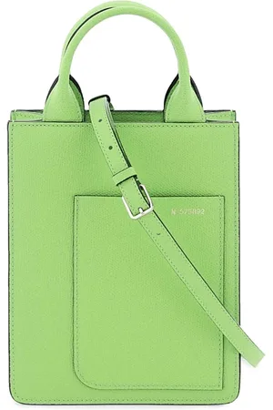 VALEXTRA Torebki, Kobieta, Zielony, ONE SIZE, Mini Torba Zakupowa