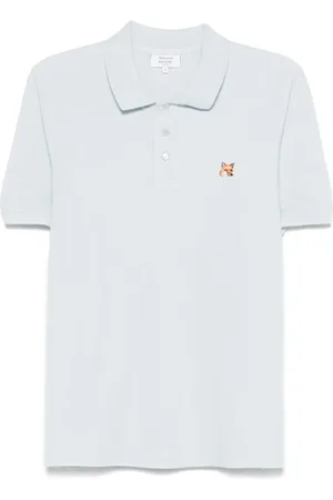 Maison Kitsuné Koszulki, Mężczyzna, Niebieski, M, Lekki niebieski sweter z guzikami