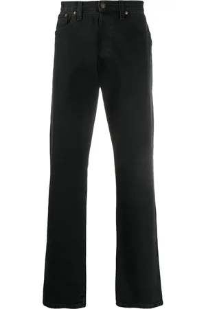 Jeanerica Jeansy, Mężczyzna, Czarny, W34, Czarne Dżinsy Straight Leg z Elastanem